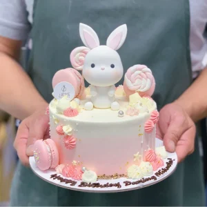Pastel Candyland with Bunny Cake